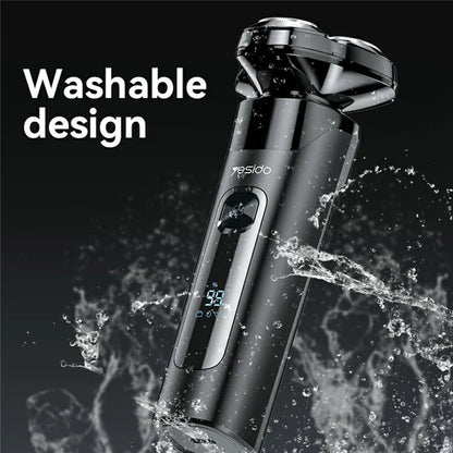 YESIDO MG05 Waterproof Electric Shaver Razor with 3 Floating Cutter Heads