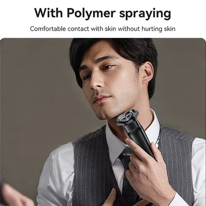 YESIDO MG05 Waterproof Electric Shaver Razor with 3 Floating Cutter Heads