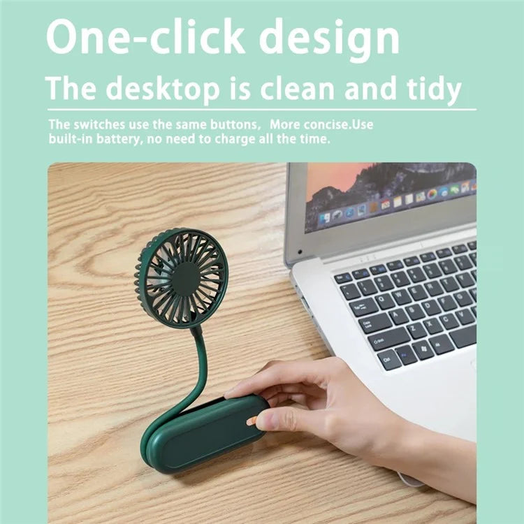 N2 Portable Handheld Fan Brushless Motor Neck-Mounted Mini Cooling Fan