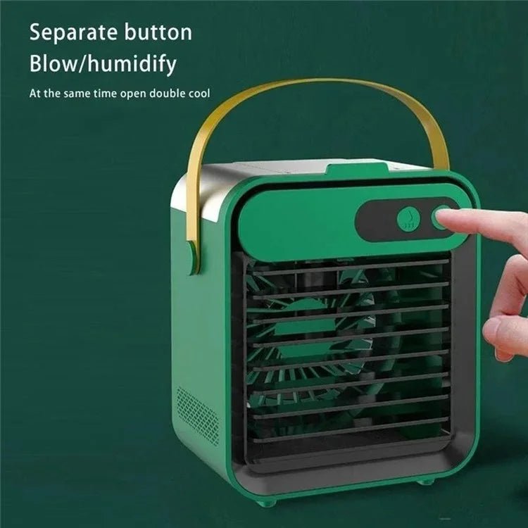F80 Mini Desktop Air Conditioning Cooling Fan Summer USB Rechargeable Mist Diffuser Air Cooler