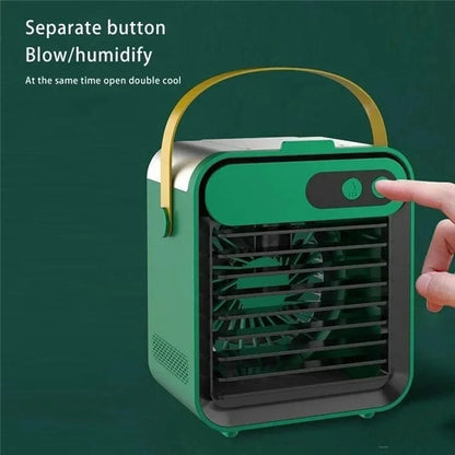 F80 Mini Desktop Air Conditioning Cooling Fan Summer USB Rechargeable Mist Diffuser Air Cooler