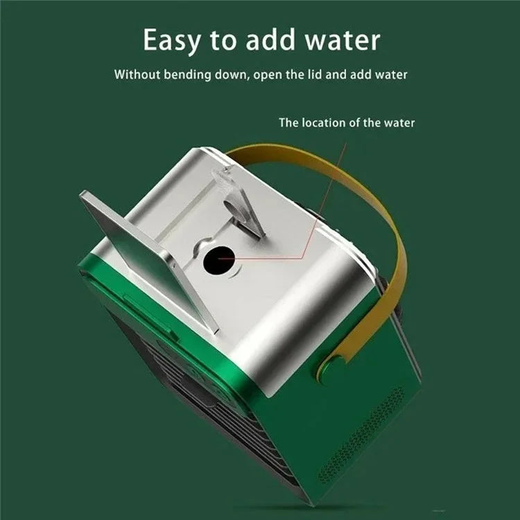 F80 Mini Desktop Air Conditioning Cooling Fan Summer USB Rechargeable Mist Diffuser Air Cooler