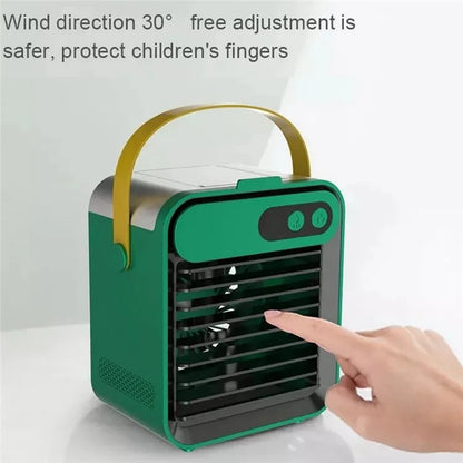 F80 Mini Desktop Air Conditioning Cooling Fan Summer USB Rechargeable Mist Diffuser Air Cooler