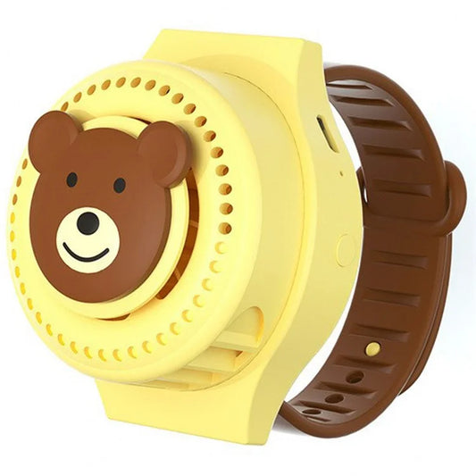 LT-S296 3 Gears Bladeless Children Cartoon Watch Fan Summer Cooling Wrist Fan