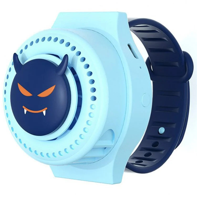 LT-S296 3 Gears Bladeless Children Cartoon Watch Fan Summer Cooling ...