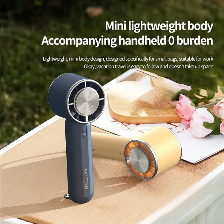 HX138 Outdoor Travel Camping Cold Compress 3 Speed Handheld Fan with Light