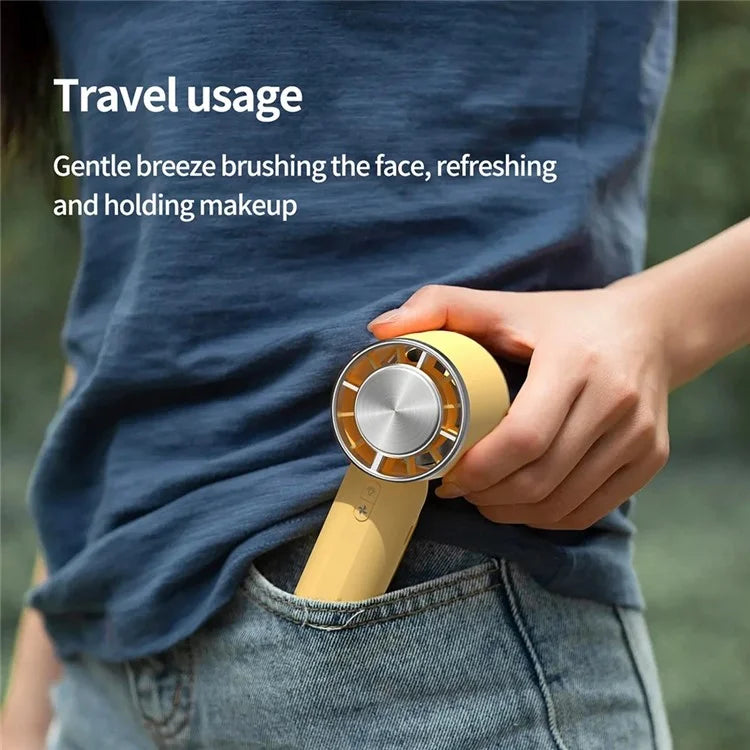 HX138 Outdoor Travel Camping Cold Compress 3 Speed Handheld Fan with Light