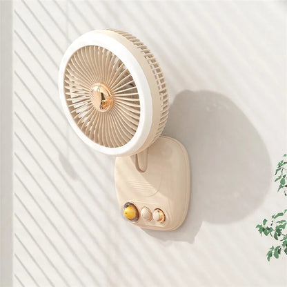 ICARER FAMILY Night Light Cartoon Animal Desktop Shaking Head Fan (USB Plug Type)