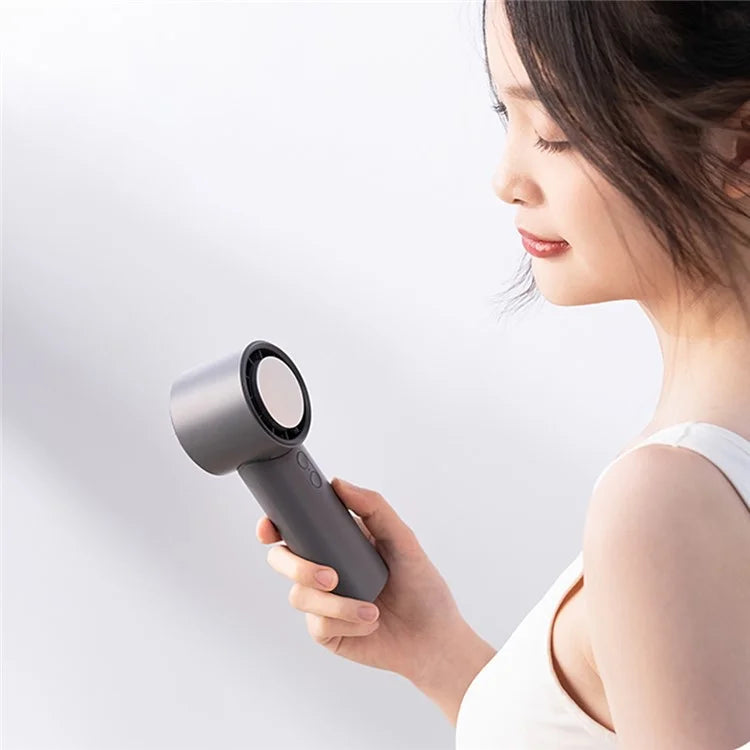 Y26 Rechargeable Summer Cooling Fan 100 Wind Speeds Digital Display Turbine Handheld Fan