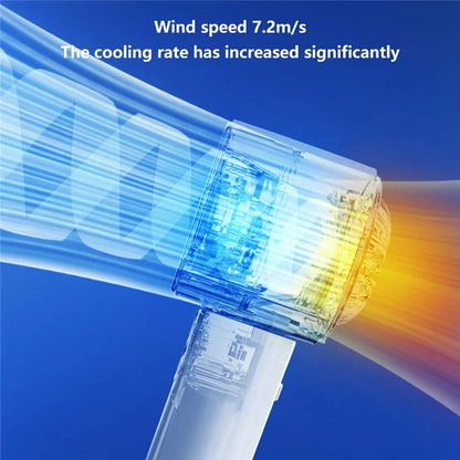 Y26 Rechargeable Summer Cooling Fan 100 Wind Speeds Digital Display Turbine Handheld Fan