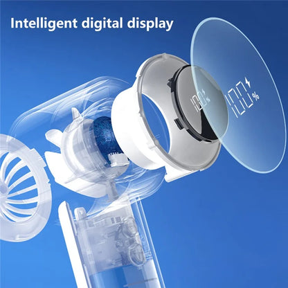 Y26 Rechargeable Summer Cooling Fan 100 Wind Speeds Digital Display Turbine Handheld Fan