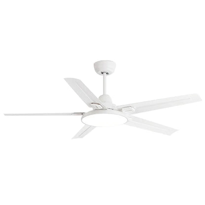 42-inch Integrated Chandelier Iron Blade Ceiling Fan Lamp with Remote Control and Wall Control