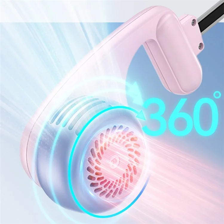 WEKOME F26 Colorfon Series Neckband Fan 360 Degree Rotation 5 Speeds Neck Hanging Cooling Fan