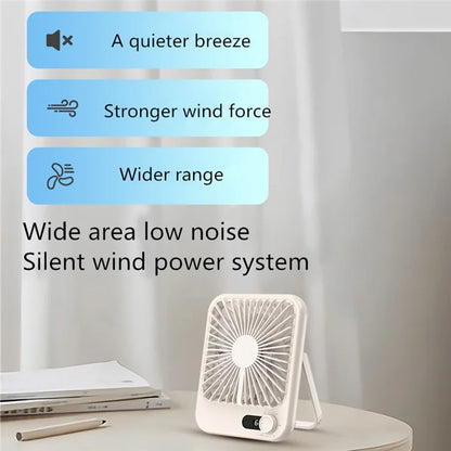 SK-101 USB Powered Silent Fan 100 Wind Speeds Mini Summer Desktop Fan Cooler (CE, FCC Certified)