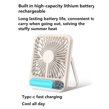 SK-101 USB Powered Silent Fan 100 Wind Speeds Mini Summer Desktop Fan Cooler (CE, FCC Certified)