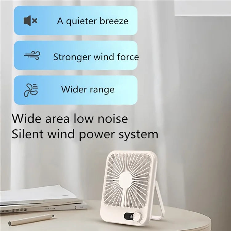 SK-101 USB Powered Silent Fan 100 Wind Speeds Mini Summer Desktop Fan Cooler (CE, FCC Certified)