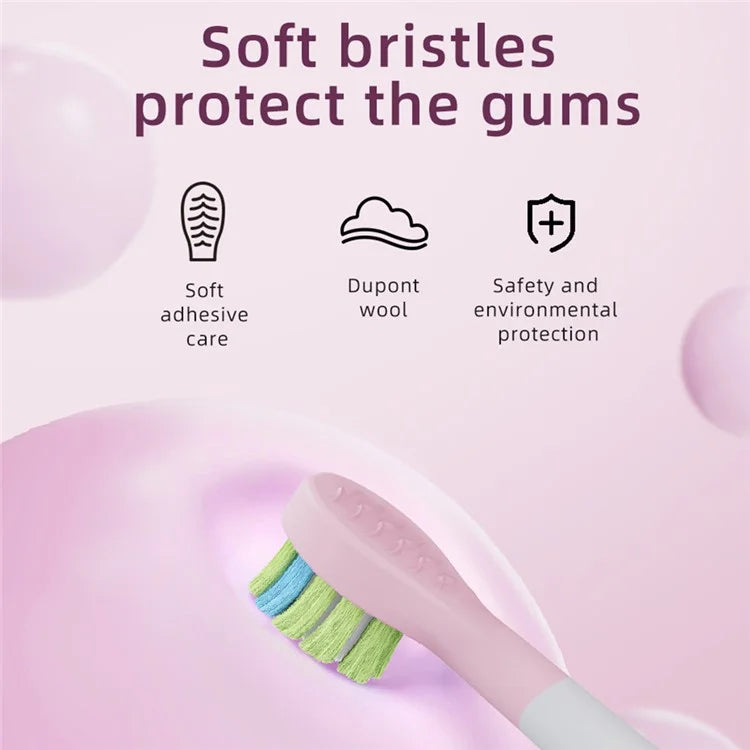 K5 Children Sonic Electric Toothbrush with 4 Replacement Brush Heads and 3 Modes