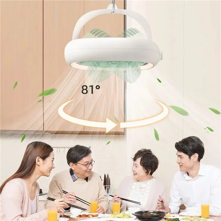 JP-ytds Foldable Table Desk USB Fan Air Circulator Hanging Fan with Light (CE)