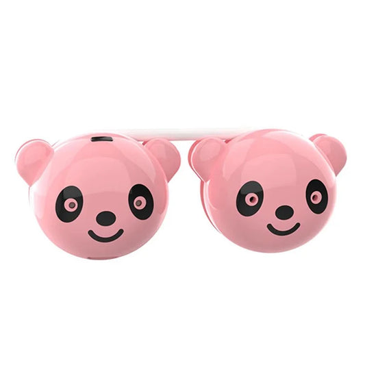 C16 Foldable Rechargeable Hanging Neck Fan Cute Panda Student Kids Fan Cooler+White Neckband