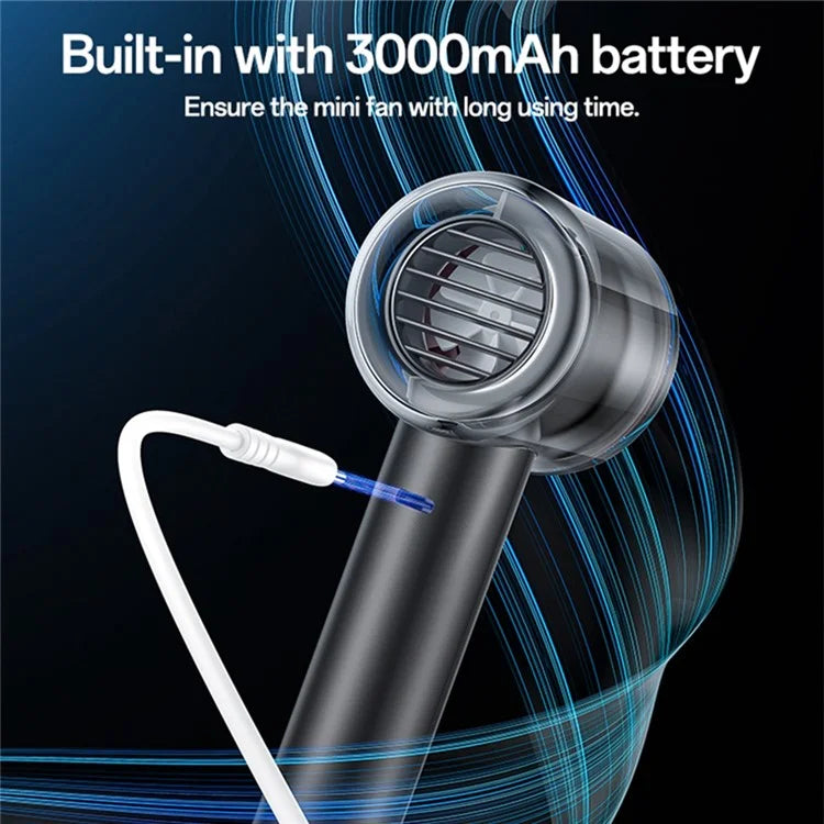 YESIDO YF14 5 Speeds Adjustable 14000 RPM Turbo Fan Mini Hair Dryer with LED Display