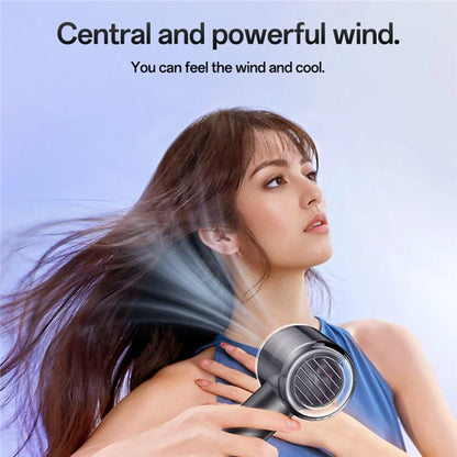 YESIDO YF14 5 Speeds Adjustable 14000 RPM Turbo Fan Mini Hair Dryer with LED Display
