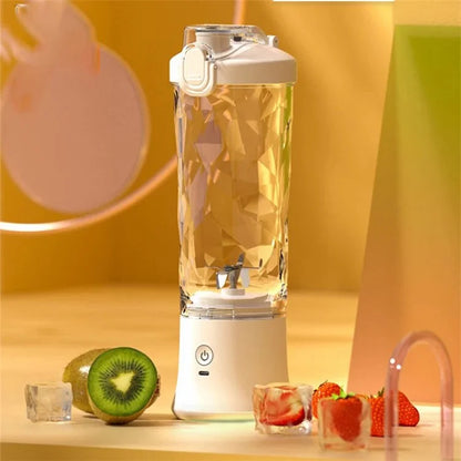 A9 Portable Blender Multi-functional Battery-Powered 600ml Mini Blender Juicer Cup (No FDA, BPA-Free)