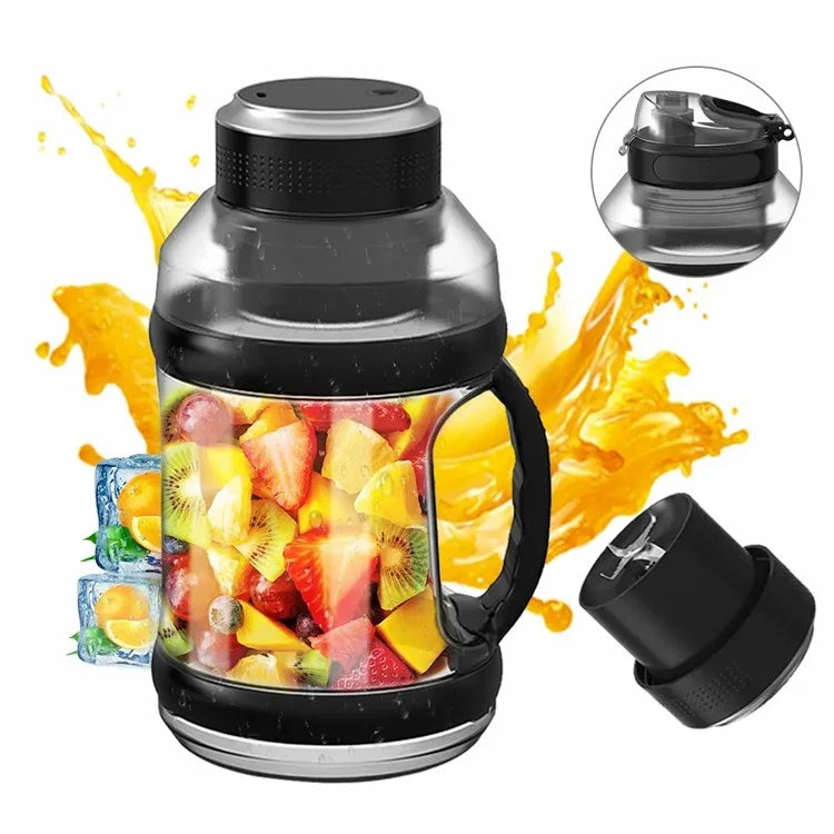 A10 AS Plastic Juice Blender USB Rechargeable Juicer Water Bottle Cup (BPA-Free, FDA Certified)