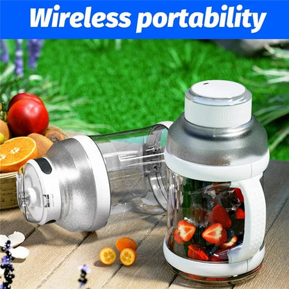 A10 AS Plastic Juice Blender USB Rechargeable Juicer Water Bottle Cup (BPA-Free, FDA Certified)