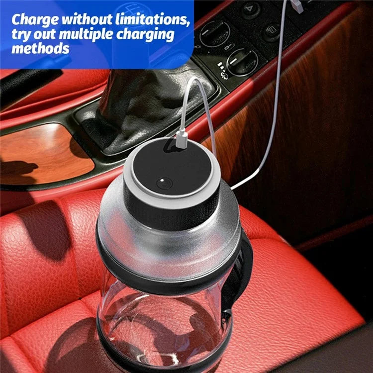 A10 AS Plastic Juice Blender USB Rechargeable Juicer Water Bottle Cup (BPA-Free, FDA Certified)