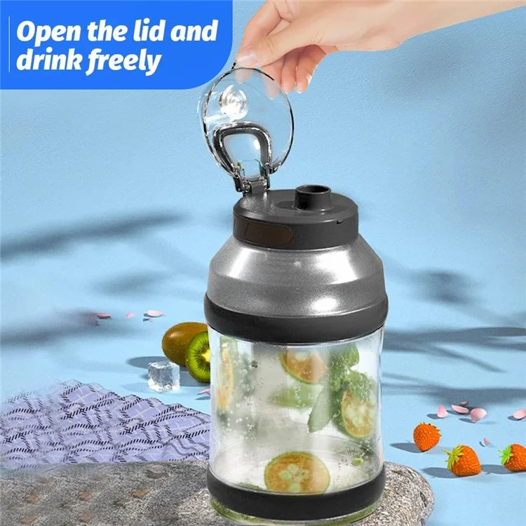 A10 AS Plastic Juice Blender USB Rechargeable Juicer Water Bottle Cup (BPA-Free, FDA Certified)