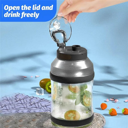 A10 AS Plastic Juice Blender USB Rechargeable Juicer Water Bottle Cup (BPA-Free, FDA Certified)