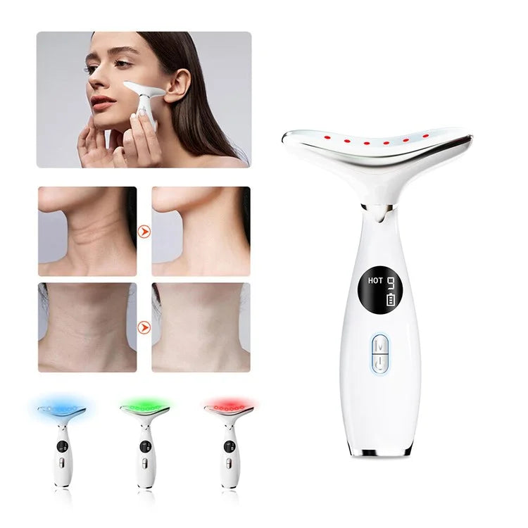 Neck Lifting Wrinkle Reducing Beauty Instrument Handheld Microcurrent Neck Massager