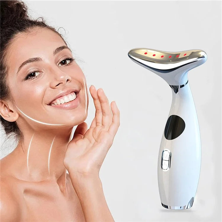 Neck Lifting Wrinkle Reducing Beauty Instrument Handheld Microcurrent Neck Massager