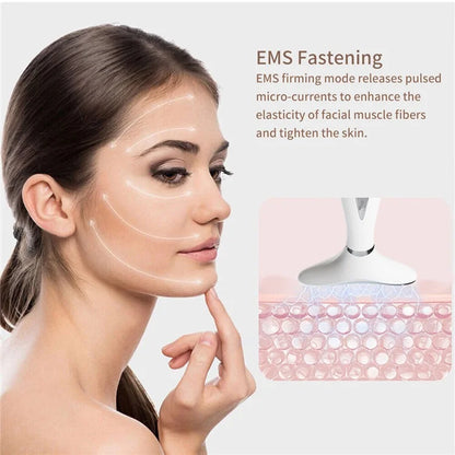 Neck Lifting Wrinkle Reducing Beauty Instrument Handheld Microcurrent Neck Massager