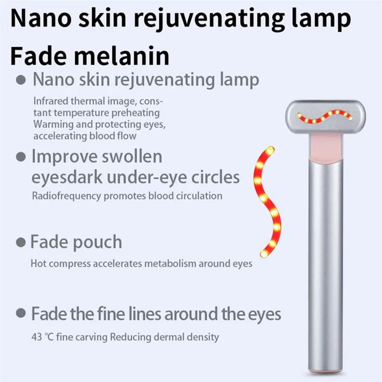 YA-113 EMS Microcurrent Heating Eye Cream Introducer Eye Massager Beaty Device