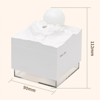 K-31 Moon Fallen Night Light USB Mist Diffuser Home Office Desktop Air Humidifier (CE RoHS FCC Certificated)