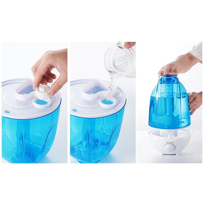 4L Dual Nozzle Home Air Humidifier with LED Light Aromatherapy Diffuser Mist Maker for Bedroom Office