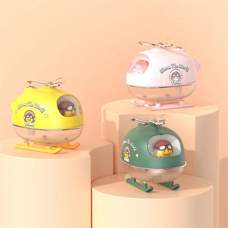 ICARER FAMILY Rechargeable Cute Airplane Humidifier Skin Moisturizing Desktop Mist Diffuser