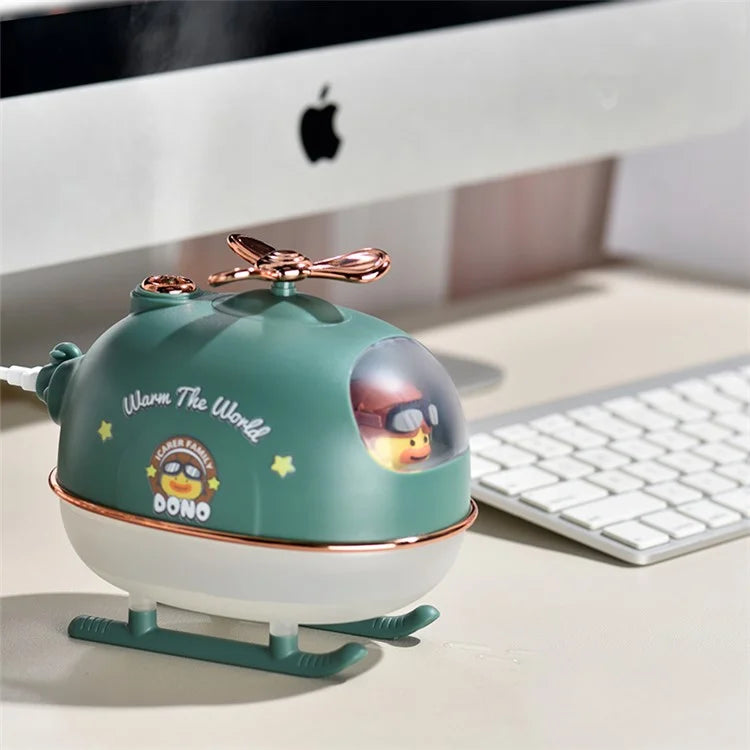 ICARER FAMILY Rechargeable Cute Airplane Humidifier Skin Moisturizing Desktop Mist Diffuser