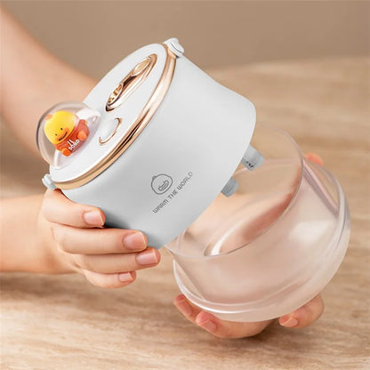 ICARER FAMILY Dual Spray Outlet Portable Humidifier Built-in 1200mAh Battery Desktop Mist Diffuser