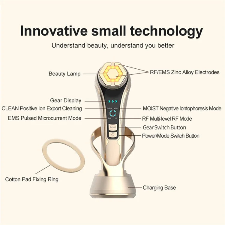 RF Face Lifting Machine EMS Pulse Therapy Device Skin Rejuvenation Micro Current Wrinkle Remover