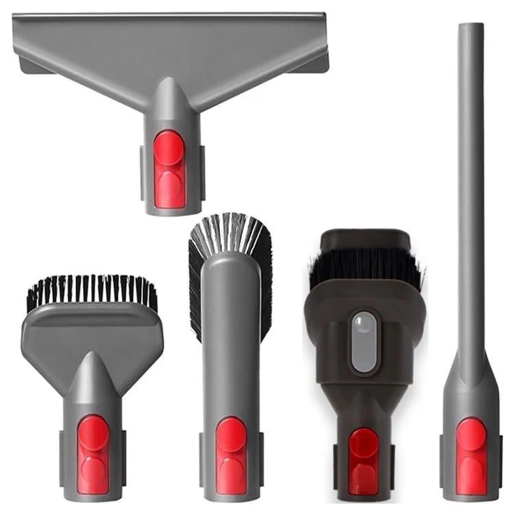 For Dyson V15 / V12 / V11 / V10 / V8 / V7 5Pcs / Set Vacuum Cleaner Brushes Mattress Suction Head Accessories