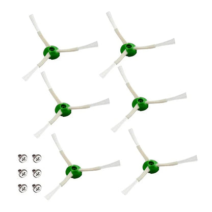 JUNSUNMAY 6Pcs Triangle Side Brushes for iRobot Roomba I / E / J Series Sweeping Robot Replacement Part