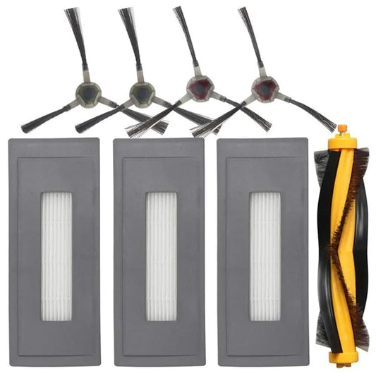 For Ecovacs Deebot Ozmo 930 / DG36 Sweeping Robot 1 Main Brush + 3 Filters + 2 Pairs of Side Brushes
