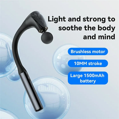YESIDO MG07 5-Gear Muscle Relaxation Electric Massager Hand-Held Massage Hammer with 4 Massage Heads