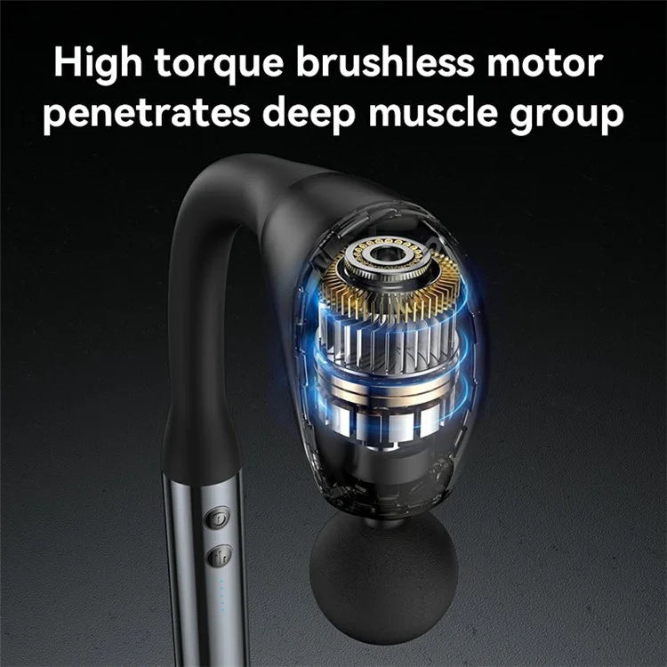 YESIDO MG07 5-Gear Muscle Relaxation Electric Massager Hand-Held Massage Hammer with 4 Massage Heads