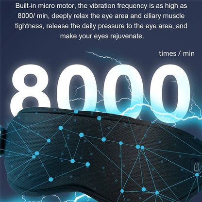 CKGO Y08 Multi-frequency Vibration Eye Massager Ice and Hot Compress Eye Mask
