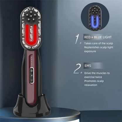 ST-1502 Multifunction Electric Comb EMS Microcurrent Meridian Massage Brush