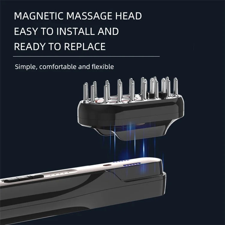 ST-1502 Multifunction Electric Comb EMS Microcurrent Meridian Massage Brush
