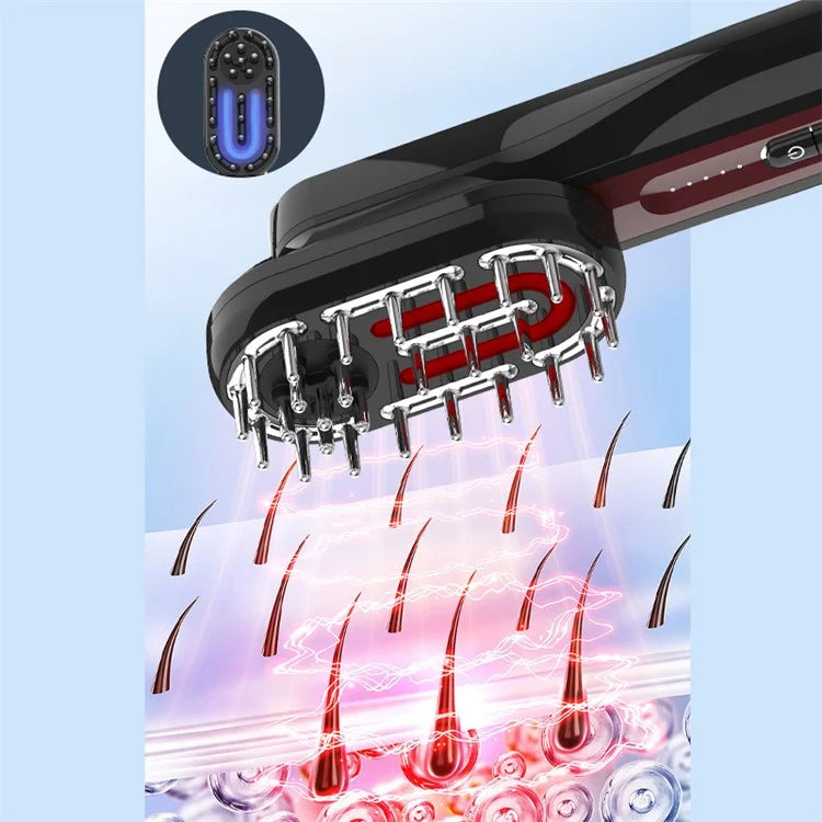 ST-1502 Multifunction Electric Comb EMS Microcurrent Meridian Massage Brush